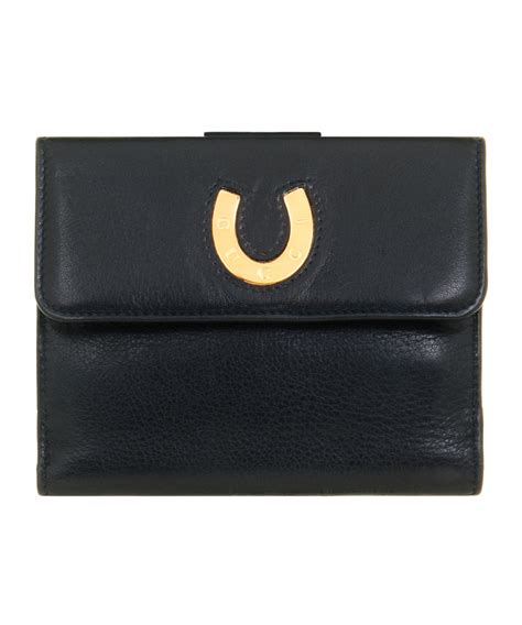 gucci navy and cream bifold wallet|Gucci bifold wallet women.